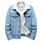 Jaqueta Jeans Masculina Forrada em Lã