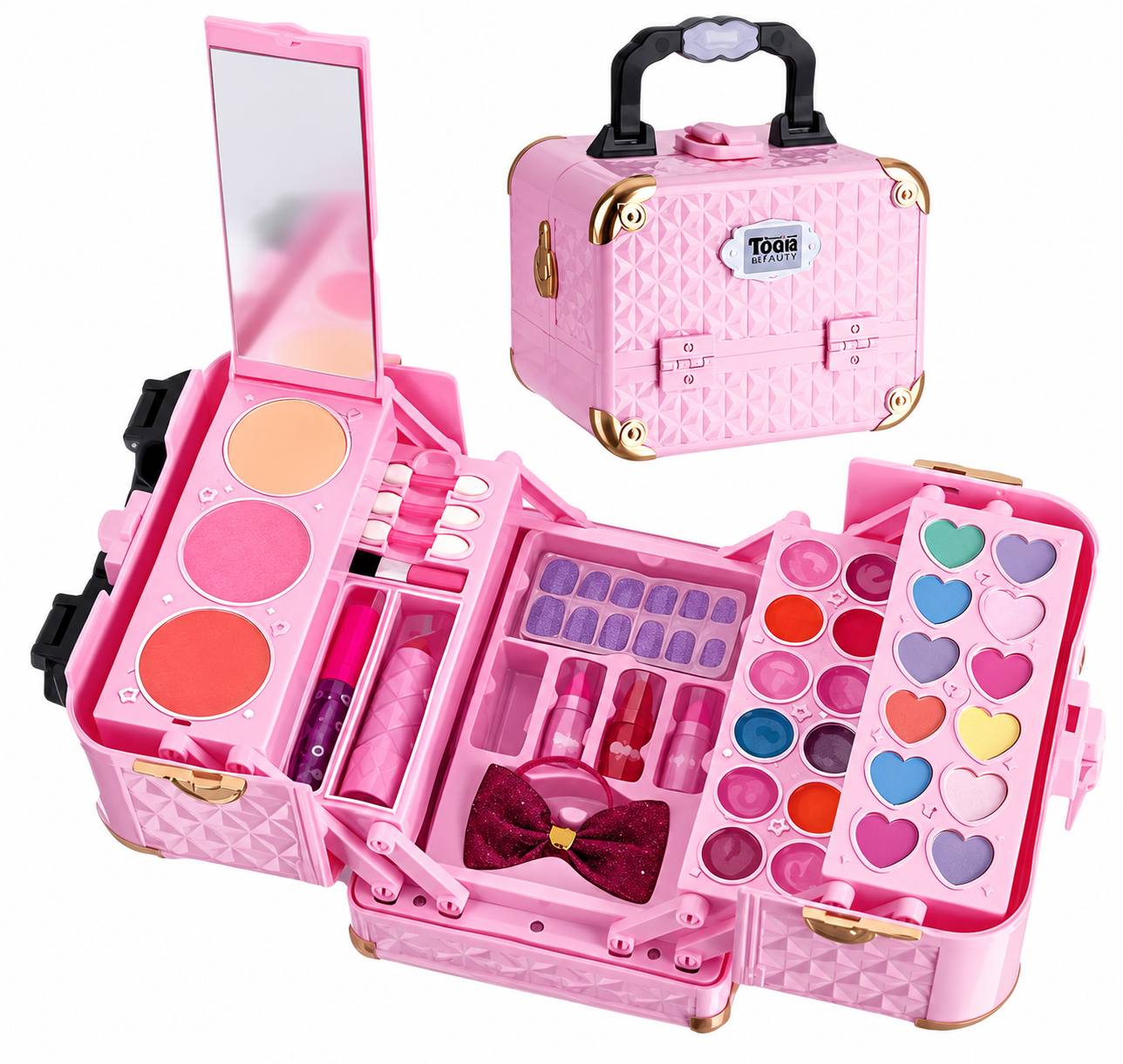 Maleta dos Sonhos Maquiagem Infantil Teen Fenzza – Cor Rosa