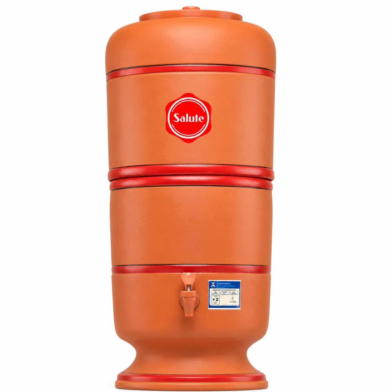 Filtro De Barro Salute 16 Litros Com 2 Velas Tripla Ação Com 2 Bóias