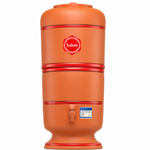 Filtro De Barro Salute 16 Litros Com 2 Velas Tripla Ação Com 2 Bóias