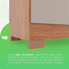 Guarda-roupa Casal 6 Portas 2 Gavetas França